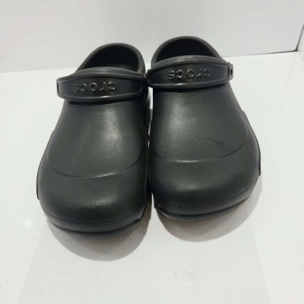 Crocs Bistro Black Slip-Resistant Work Clogs Shoes Men's Size 12